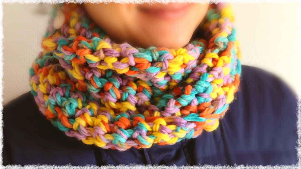 メビウス編みのかぎ編みスヌード | ニコ編み smiley crochet